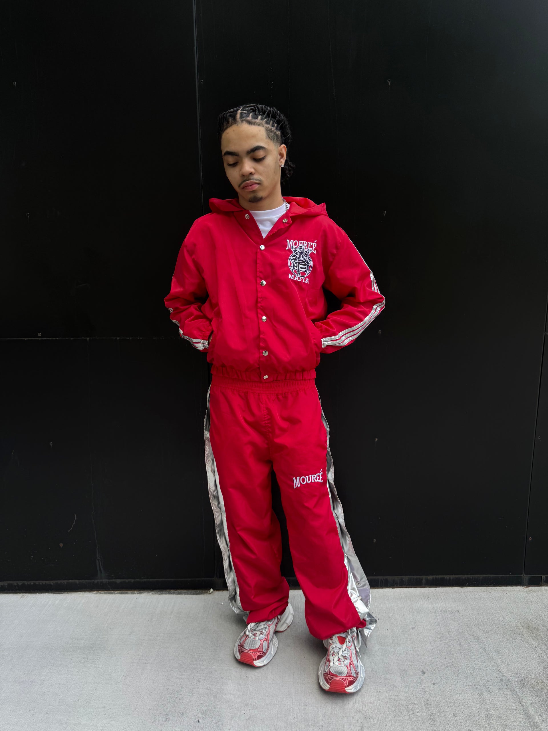 Red Mafia Tracksuit Pants