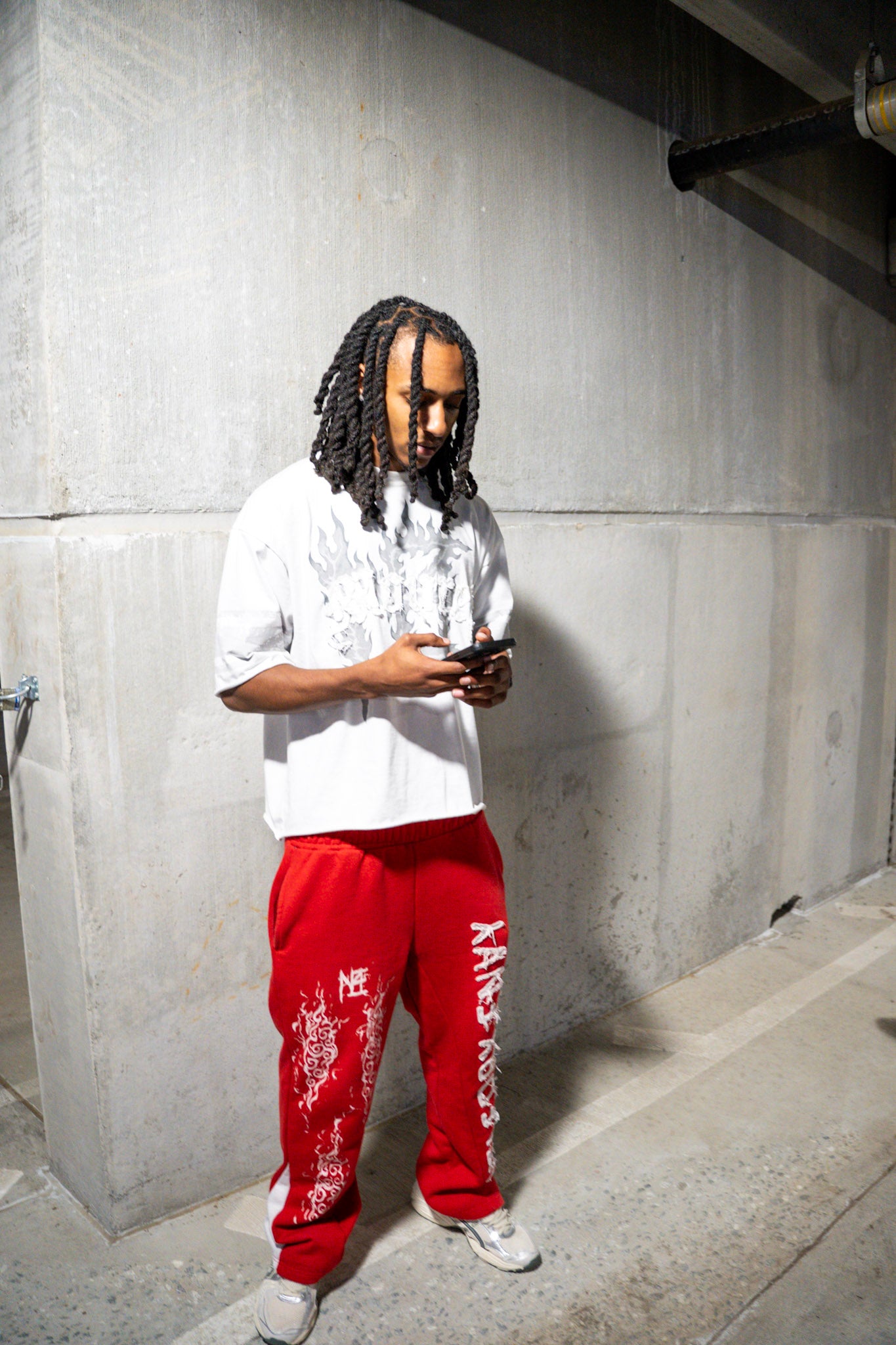 "Red Rum" Cloud Flare Pants