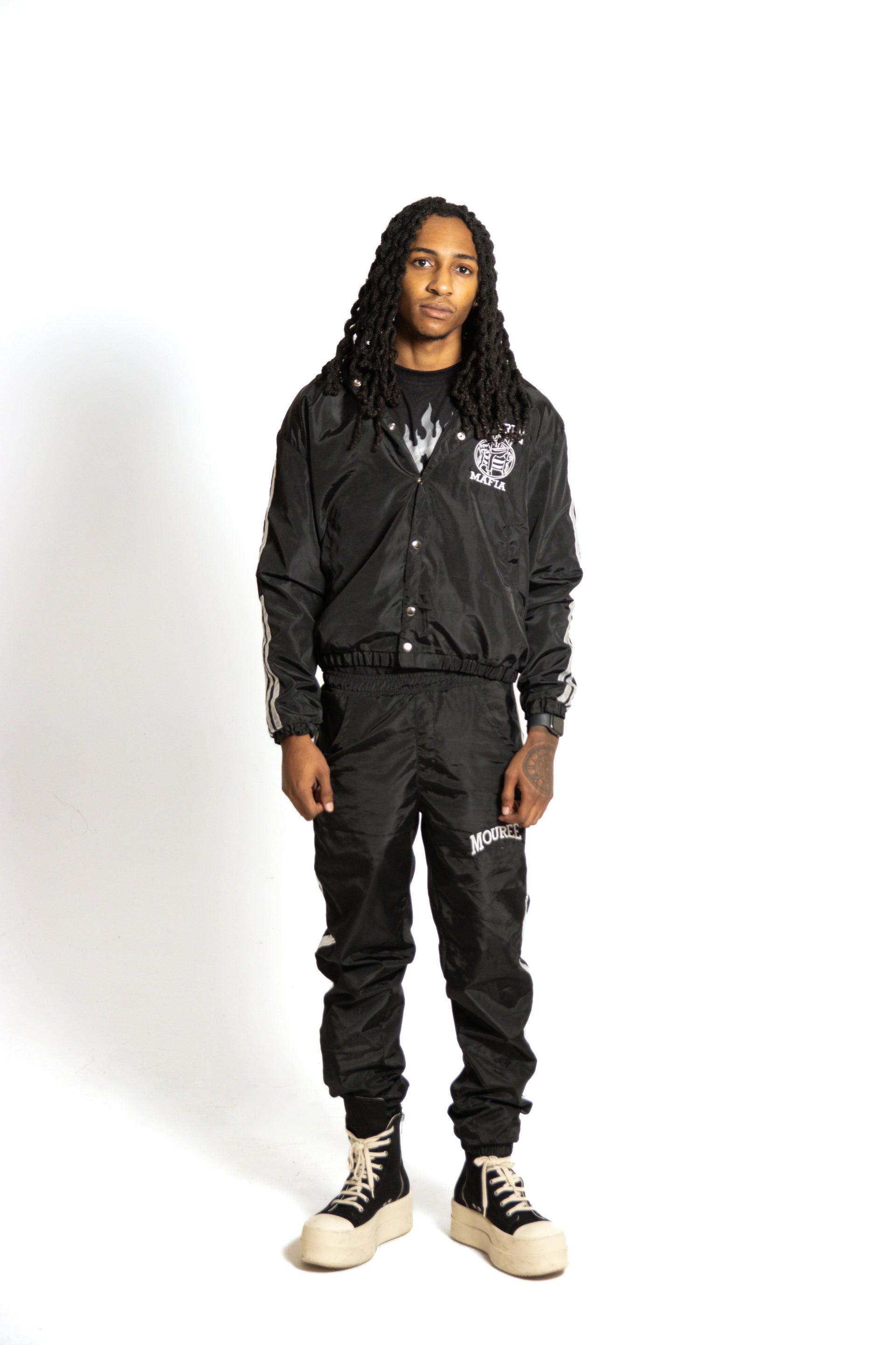 Black Mafia Windbreaker Set