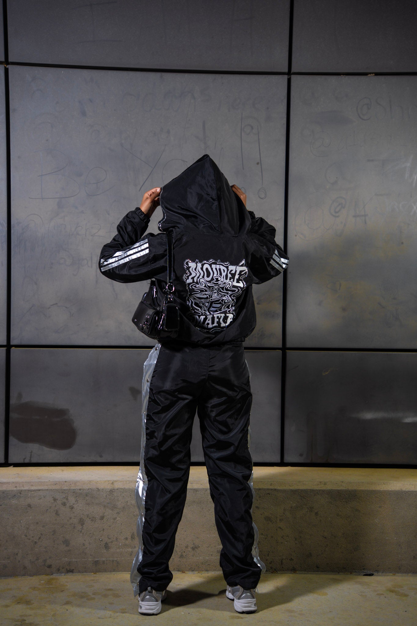 Black Mafia Windbreaker Set