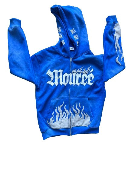 Blue  Inferno Hoodie