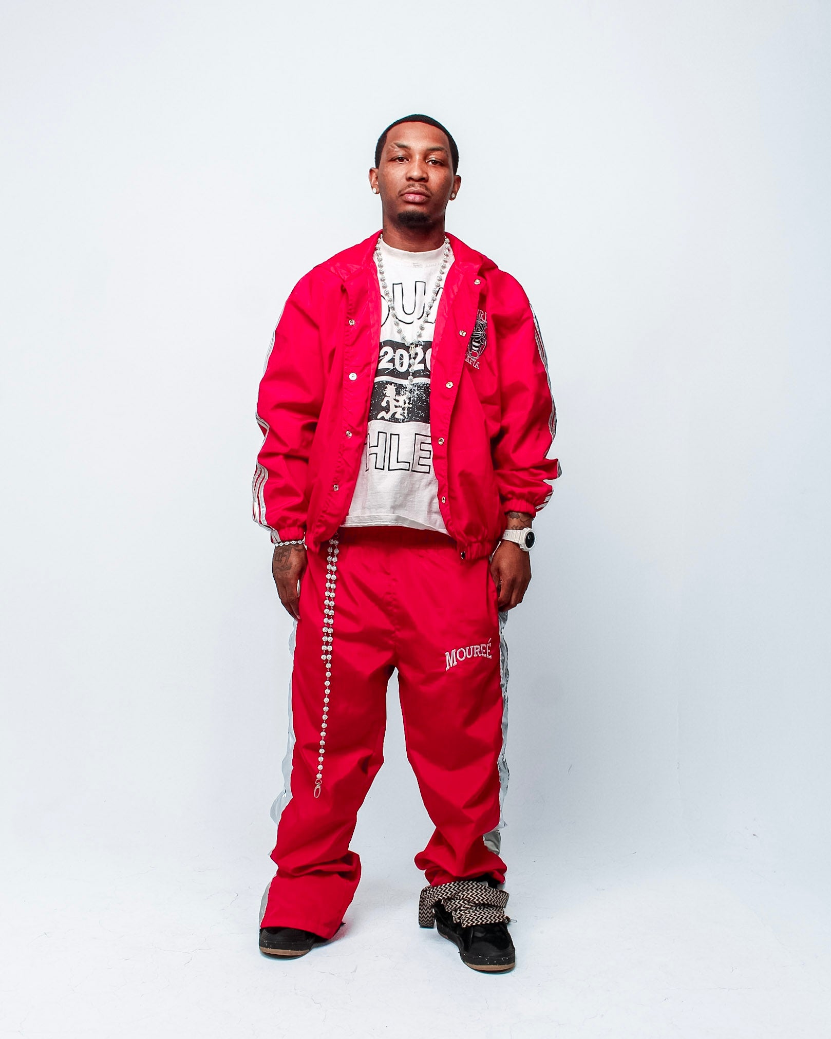 Red Mafia Tracksuit Set