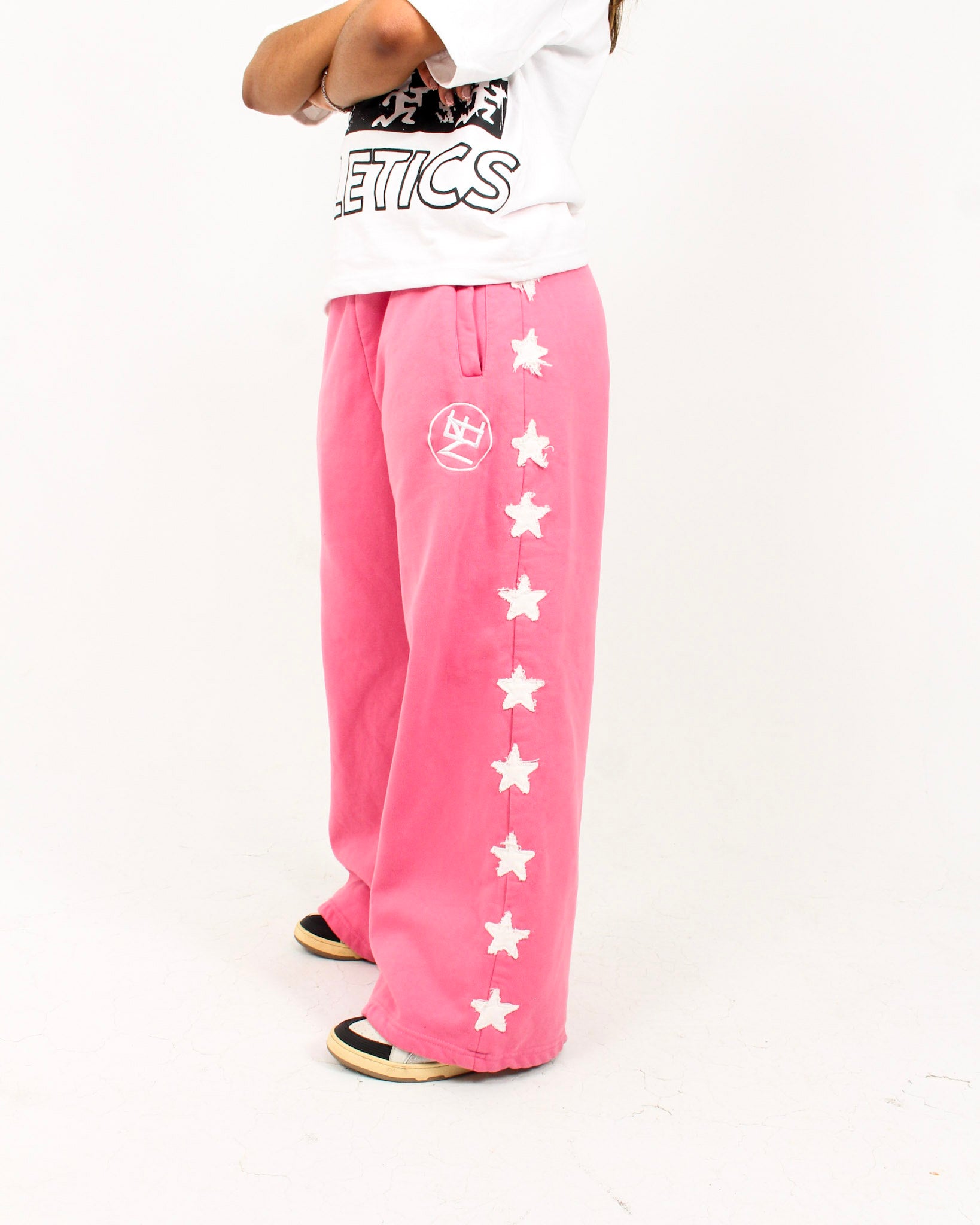 DRILL SWEATPANTS (PINK)