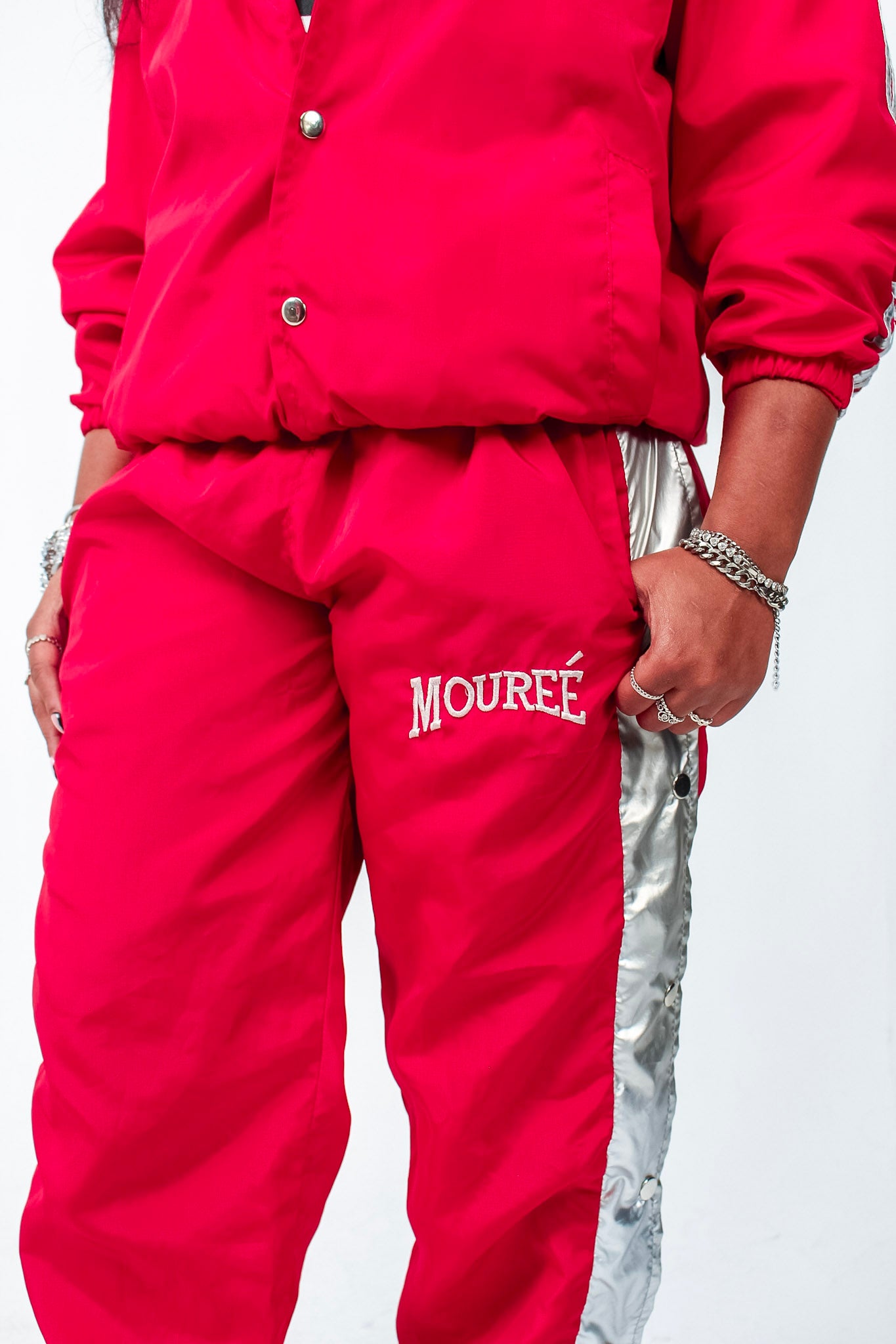 Red Mafia Tracksuit Pants