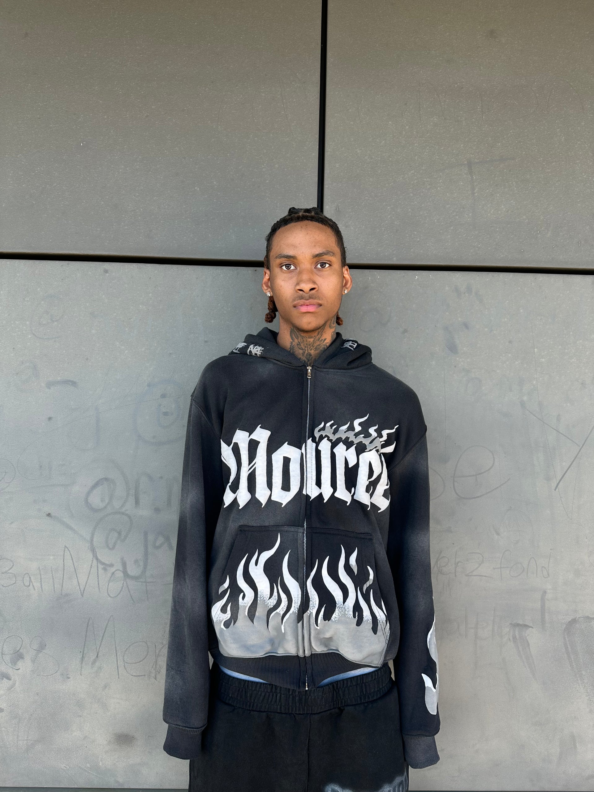 Grey Inferno Hoodie